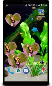 اسکرین شات برنامه Bubble photo live wallpaper with aquarium 5