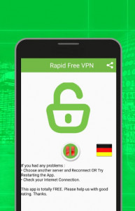 اسکرین شات برنامه Rapid Free VPN 1