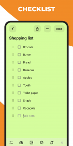 اسکرین شات 3 برنامه Notes, to-do lists