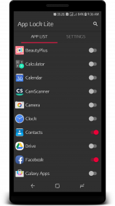 اسکرین شات برنامه AppLock Lite 2