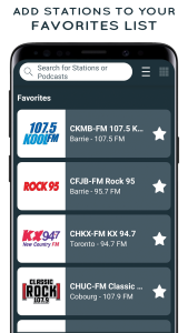 اسکرین شات 3 برنامه Radio Canada: Radio Player App
