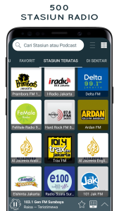 اسکرین شات 1 برنامه Radio Streaming Indonesia