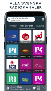 اسکرین شات 1 برنامه Sveriges Radio Online