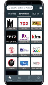 اسکرین شات برنامه Radio South Africa - FM Radio, Online Radio 1