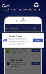 اسکرین شات برنامه App Recovery: Recover Deleted Apps 1