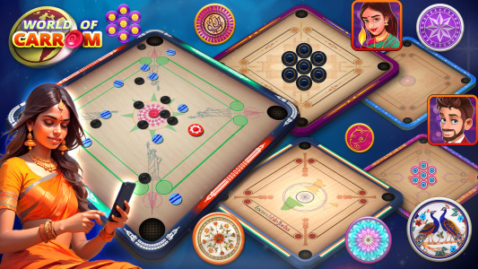 اسکرین شات 6 بازی World Of Carrom :3D Board Game