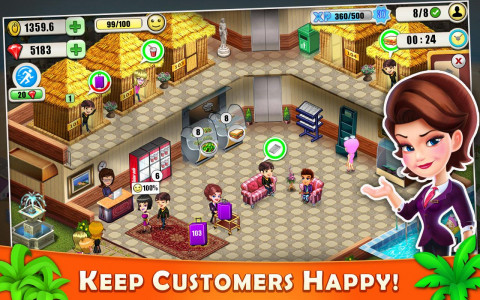 اسکرین شات بازی Resort Tycoon-Hotel Simulation 2