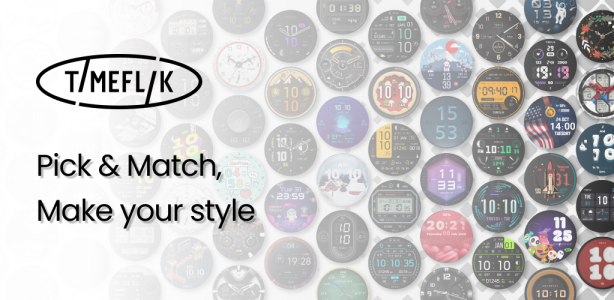 اسکرین شات برنامه TIMEFLIK Watch Face 1