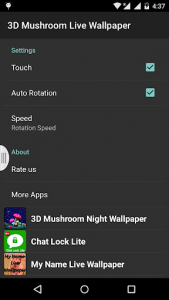اسکرین شات برنامه 3D Mushroom-Sun Live Wallpaper 4