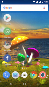 اسکرین شات برنامه 3D Mushroom-Sun Live Wallpaper 2