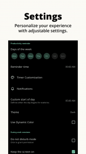 اسکرین شات برنامه Goodtime Pomodoro Timer & Flow 5