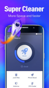 اسکرین شات برنامه Super Cleaner - Antivirus, Booster, Phone Cleaner 1