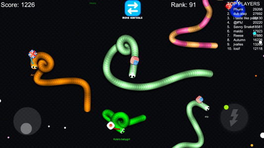 اسکرین شات 4 بازی Slink.io - Snake Games