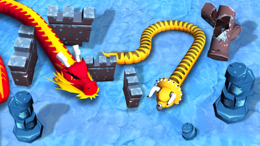 اسکرین شات 6 بازی Slink.io 3D: Fun IO Snake Game