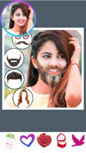 اسکرین شات برنامه تغییر چهره | ریش، سبیل، مو، عینک 1