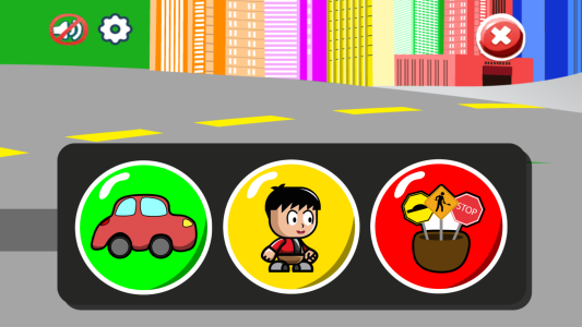 اسکرین شات 1 بازی Traffic rules for children