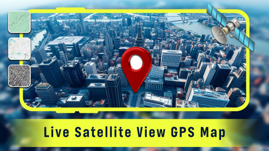 اسکرین شات برنامه Live Satellite View GPS Map 1