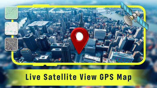 اسکرین شات 1 برنامه Live Satellite View GPS Map