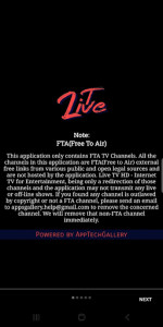 اسکرین شات برنامه m3u player: Live TV HD for Internet TV 1