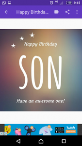 اسکرین شات برنامه Happy Birthday Son 6