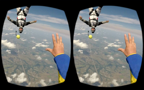 اسکرین شات برنامه VR Sky diving fun 3