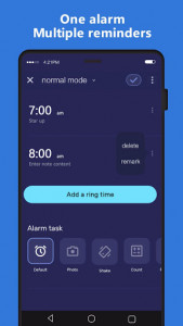 اسکرین شات برنامه Smart O'Clock-Alarm Clock with Missions for Free 1