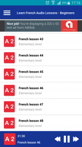 اسکرین شات برنامه Learn French for Beginners 4