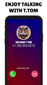 اسکرین شات برنامه Talking With Tom- Talking Scary Tom Call Simulator 1