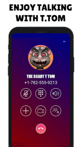 اسکرین شات برنامه Talking With Tom- Talking Scary Tom Call Simulator 2