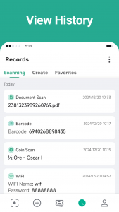 اسکرین شات برنامه QuickScan: QR & Barcode Reader 6