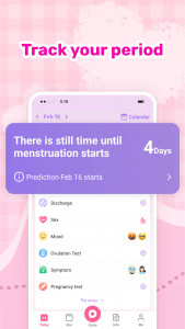 اسکرین شات برنامه Luna - AI Period Calendar 2