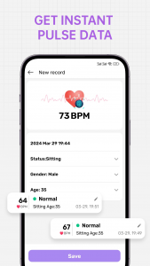 اسکرین شات برنامه PulseCare：Health Tracker 3