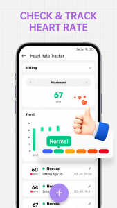 اسکرین شات برنامه PulseCare：Health Tracker 2