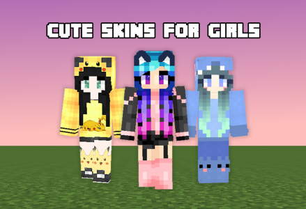 اسکرین شات برنامه Cute Skins Girls for Minecraft 1