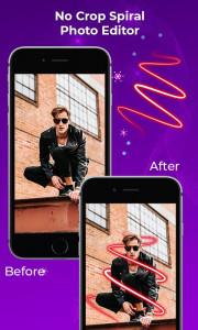 اسکرین شات برنامه No Crop Spiral Photo Editor – Filter, Effect 2