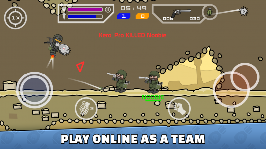 اسکرین شات بازی  Doodle Army 2 : Mini Militia 1