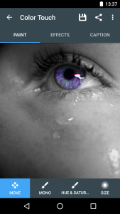 اسکرین شات 2 برنامه Color Touch Effects