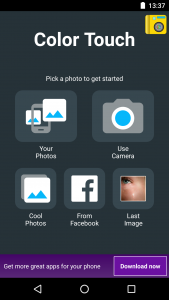 اسکرین شات برنامه Color Touch Effects 1