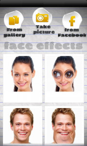 اسکرین شات برنامه Funny Face Effects 1