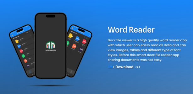 اسکرین شات 1 برنامه Docx Reader Word Office viewer