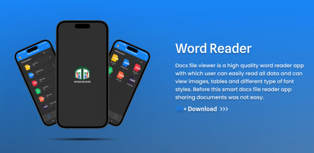 اسکرین شات برنامه Docx Reader Word Office viewer 1