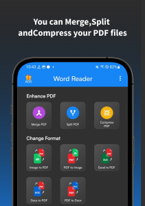 اسکرین شات 2 برنامه Docx Reader Word Office viewer