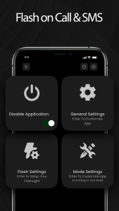 اسکرین شات 2 برنامه Flash on Call and SMS