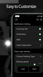 اسکرین شات 5 برنامه Flash on Call and SMS