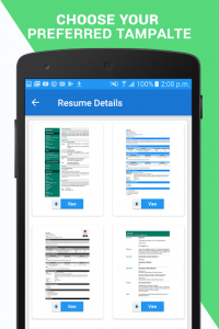 اسکرین شات برنامه Professional Resume Maker & CV builder- PDF format 1