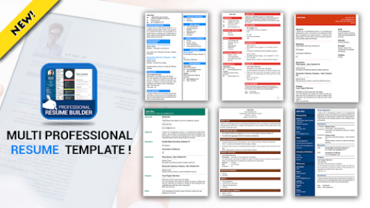 اسکرین شات برنامه Professional Resume Maker & CV builder- PDF format 2