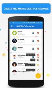 اسکرین شات 4 برنامه Resume Builder & CV Maker PDF