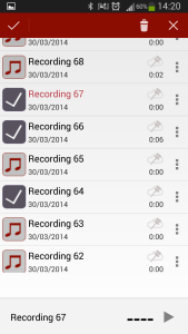 اسکرین شات 4 برنامه Voice Recorder