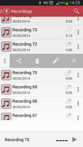 اسکرین شات 5 برنامه Voice Recorder