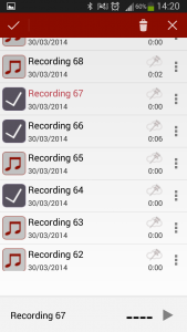 اسکرین شات برنامه Voice Recorder 4